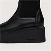 Marco Moreo Vale Stretch Toe Cap Boot - Black Leather